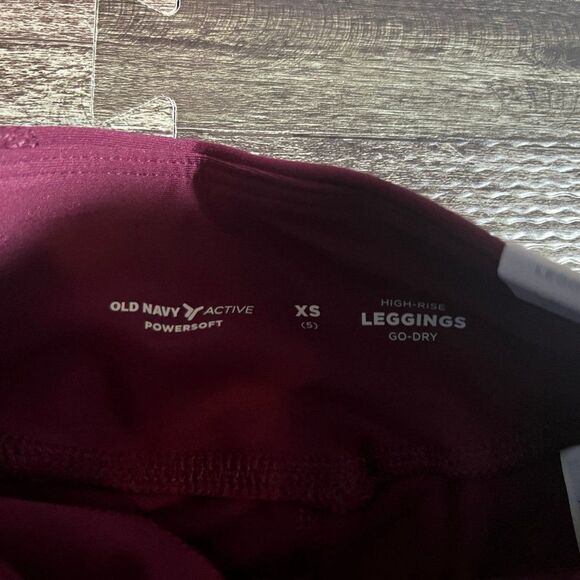 NWT Old Navy Girls' High-Waisted PowerSoft Side-Pocket Leggings - Picture 2 of 3